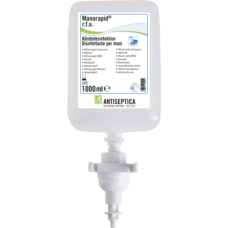 MANORAPID R.F.U 1000 ML DELUXE, Desinfektionsmittel für Sensor Spender 31213018